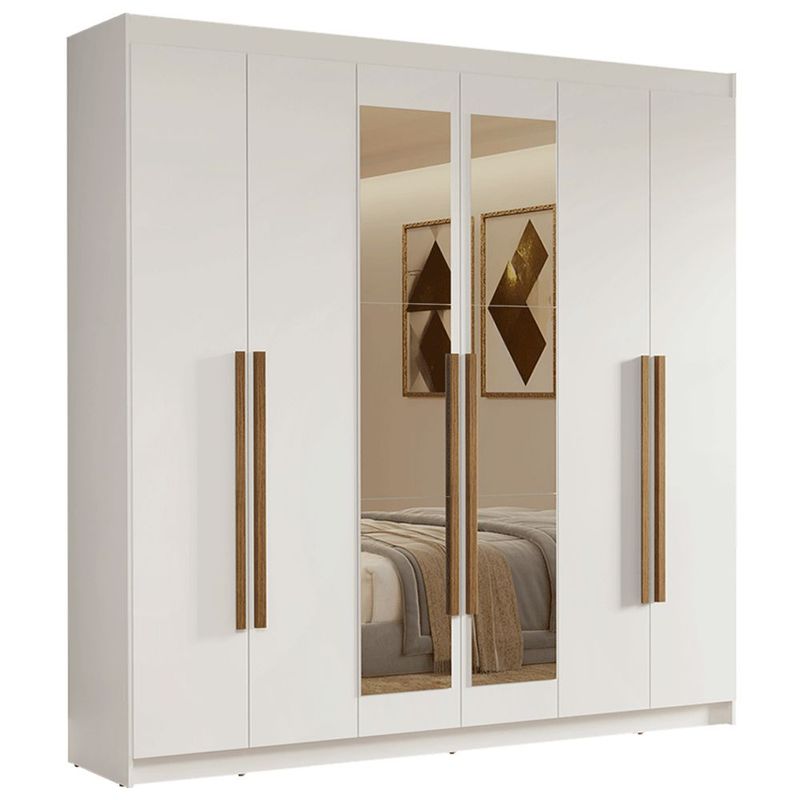 Ropero closet madesa venus 6 puertas con espejo bm