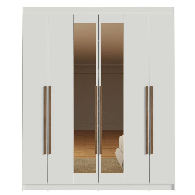 Ropero closet madesa venus 6 puertas con espejo bm