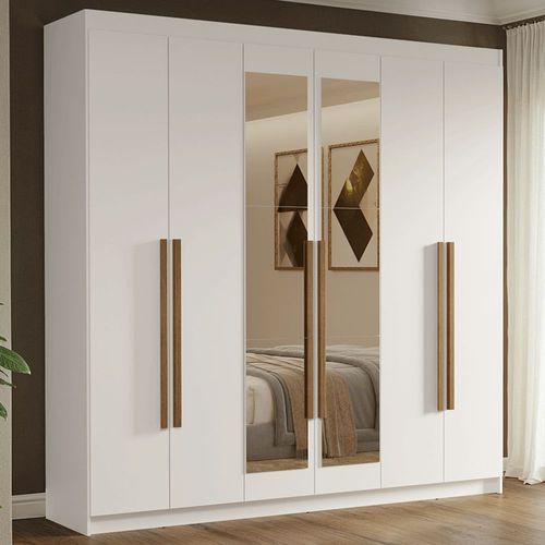 Ropero closet madesa venus 6 puertas con espejo bm
