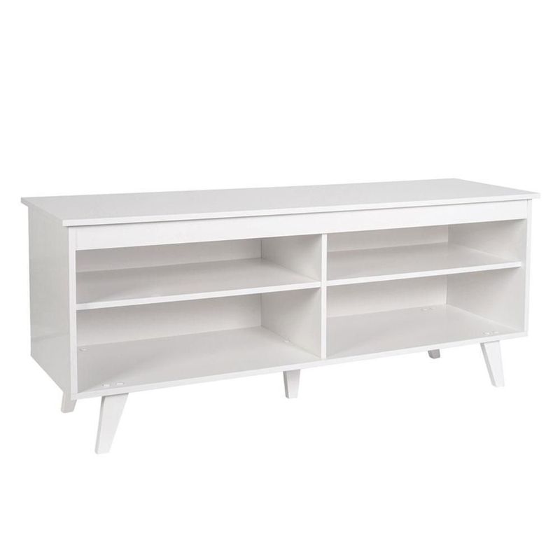 Mueble mesa para tv rack madesa 4 espacios hasta 65 blanco 1