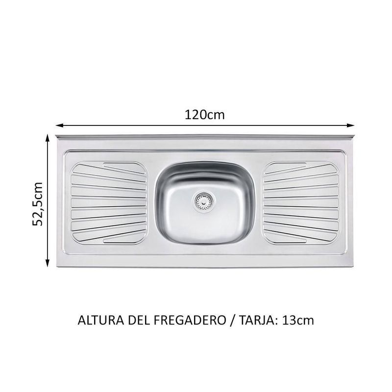 Cocina integral completa modular madesa glamy con tarja bb1
