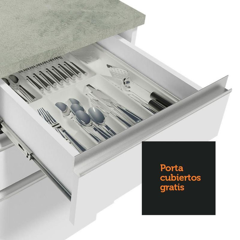 Cocina integral completa modular madesa glamy con tarja bb1
