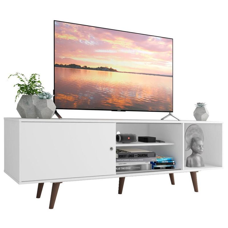 Mueble mesa para tv rack dubai madesa 2 puertas hasta 65 bb