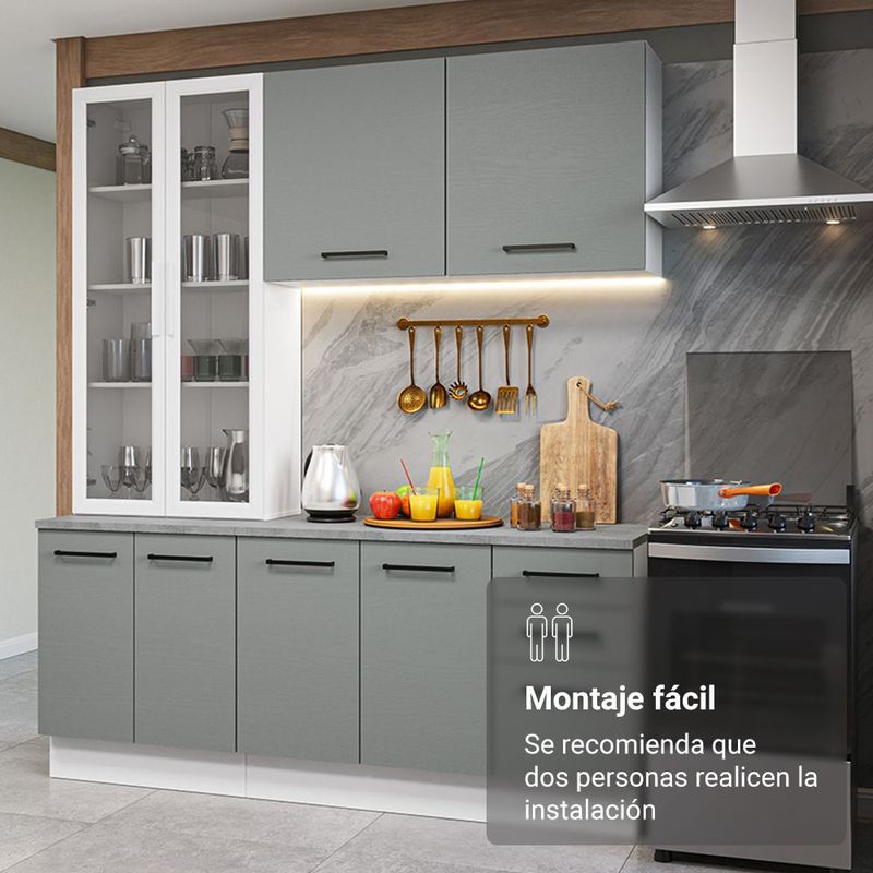 Cocina integral completa modular madesa agata 190cm bg 05