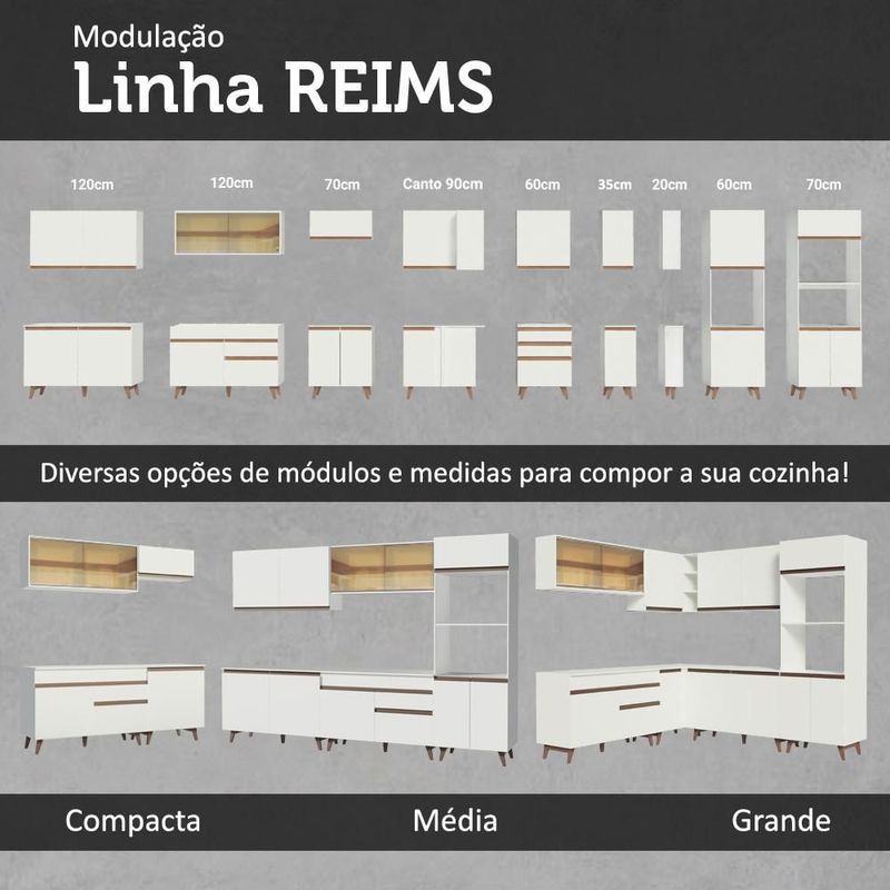 Cocina integral completa modular madesa reims 240cm bb 11