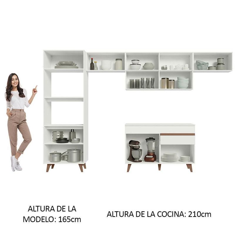 Cocina integral completa modular madesa reims 330cm blanco 02