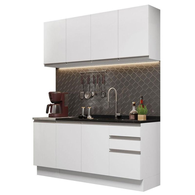 Cocina integral completa modular madesa glamy 160cm bb 02