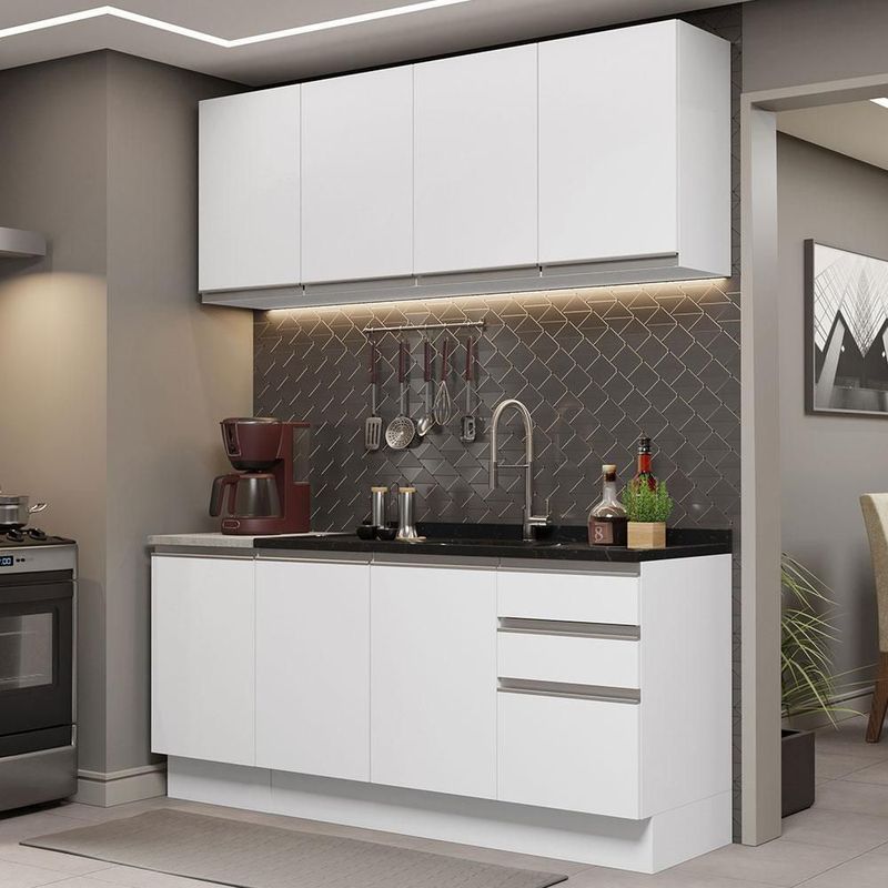 Cocina integral completa modular madesa glamy 160cm bb 02