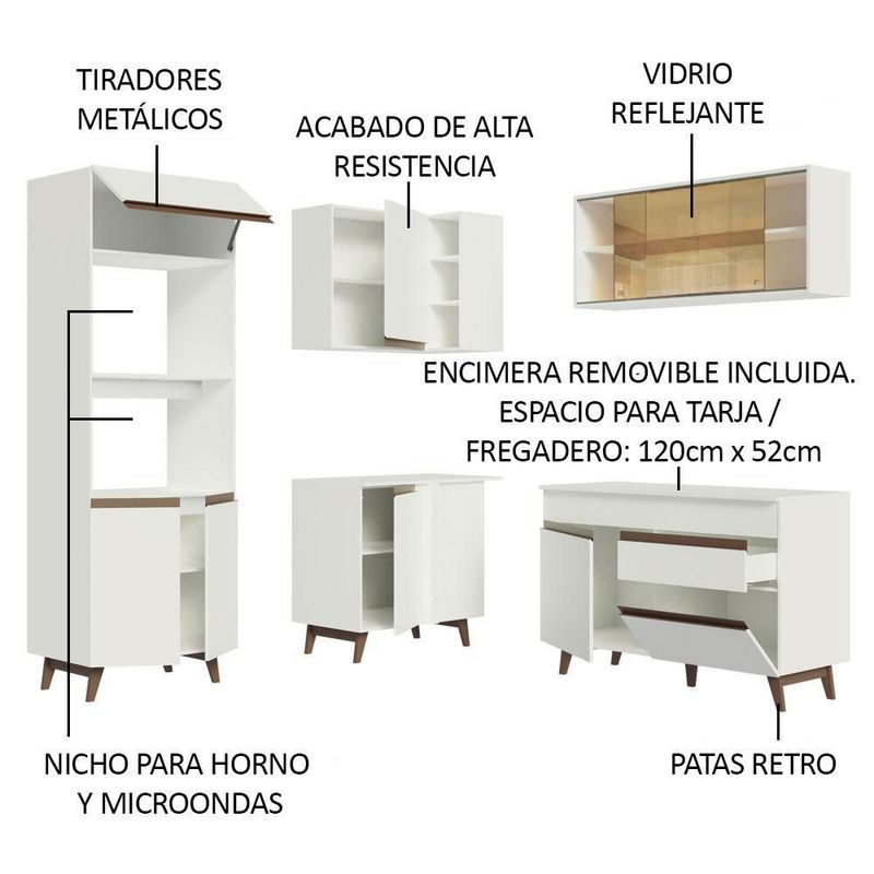 Cocina integral completa modular madesa reims 332cm bb 01