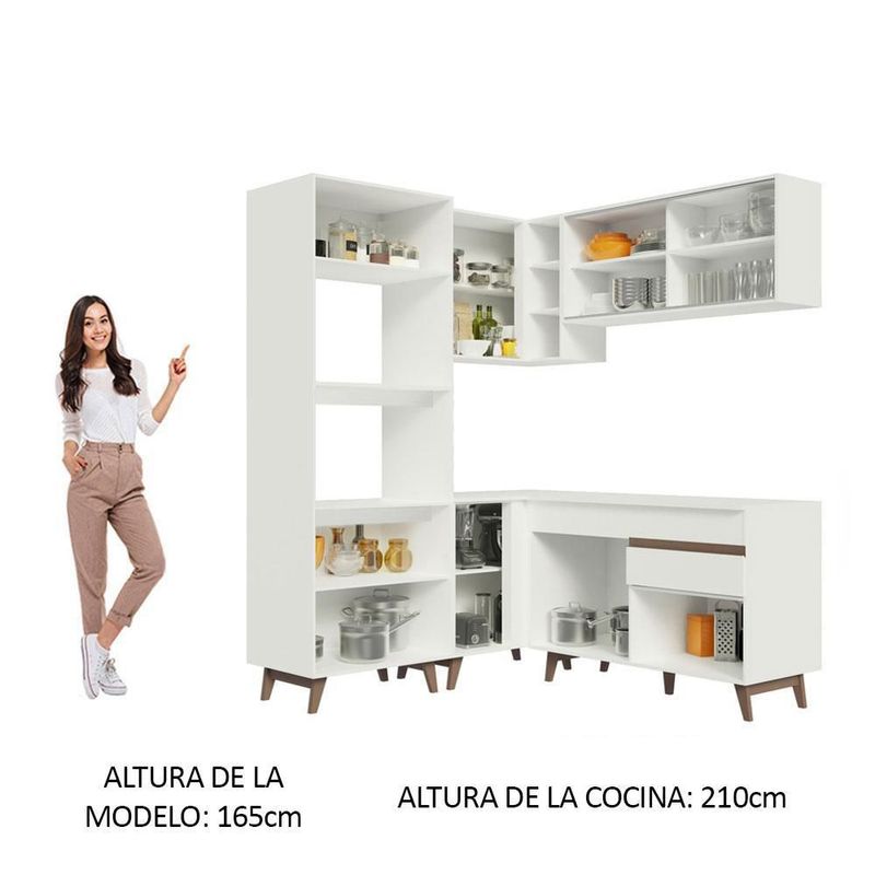 Cocina integral completa modular madesa reims 332cm bb 01