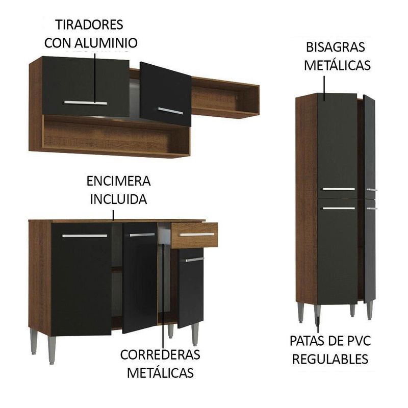 Cocina integral completa modular madesa emilly pop 229 mn 01