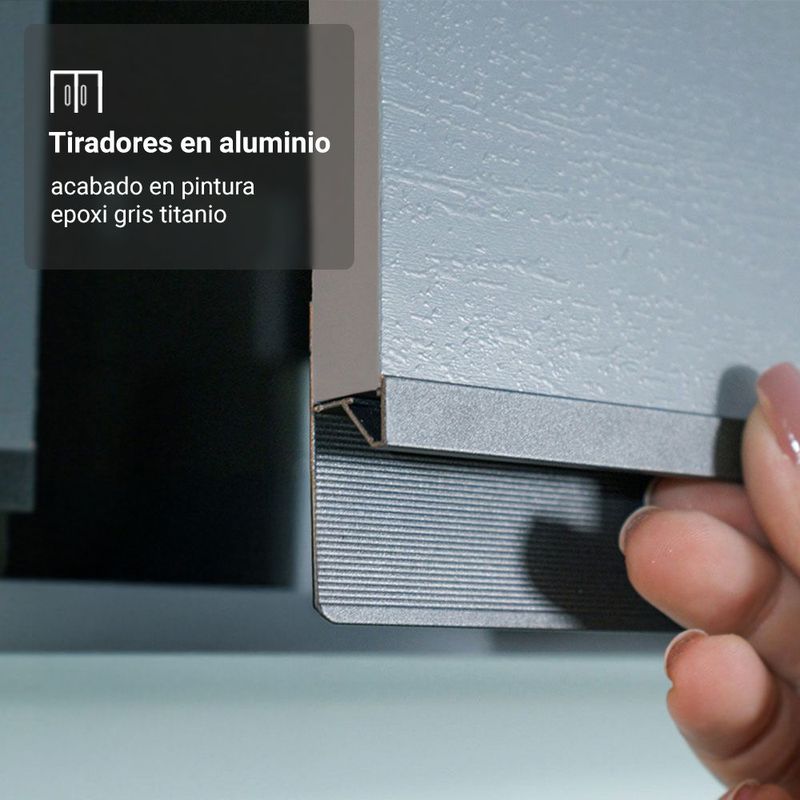 Cocina integral completa modular madesa nice 240cm gris 07