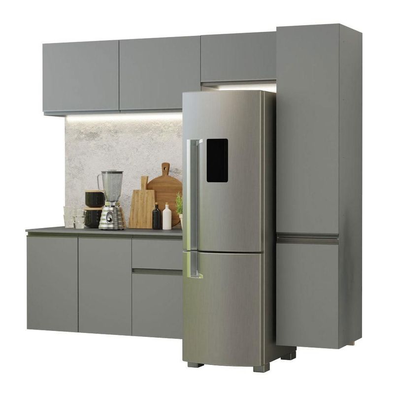 Cocina integral completa modular madesa nice 220cm gris 05
