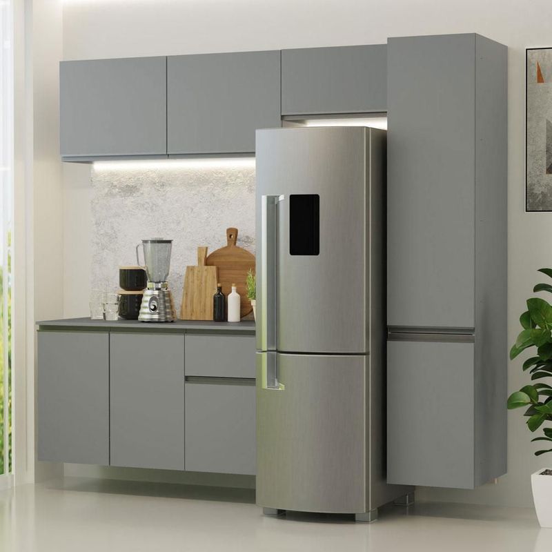 Cocina integral completa modular madesa nice 220cm gris 05