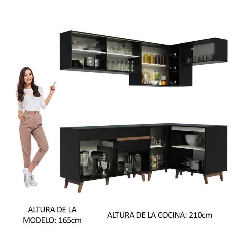 Cocina integral completa modular madesa reims 332cm nn 04