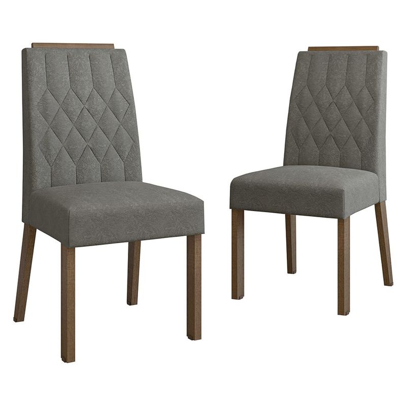 Kit 2 sillas de comedor 4256 madesa con detalle amaderado 04
