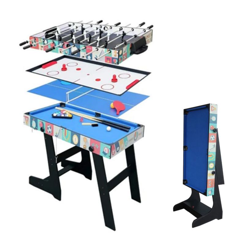 Mesa Multijuegos 4 En 1 VANLIG | Futbolito Hockey Billar Ping Pong