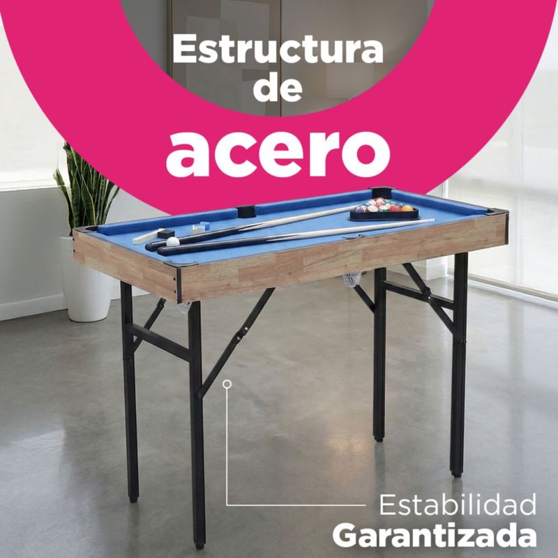Mesa Multijuego 6 en 1 VANLIG | Plegable Billar Hockey Tenis Bolos Tejo