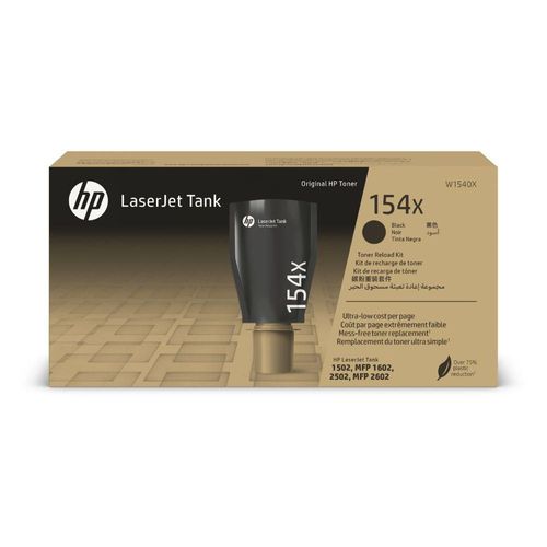 HP 154X Black Toner Reload Kit – 5000 páginas
