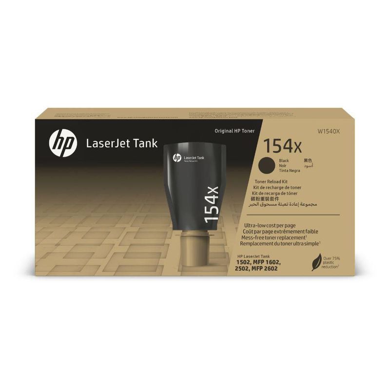 HP 154X Black Toner Reload Kit – 5000 páginas