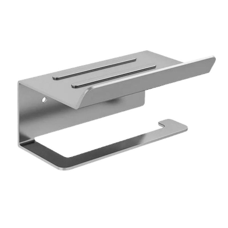 Porta-rollo De Acero Inoxidable Soporte De Papel Gris