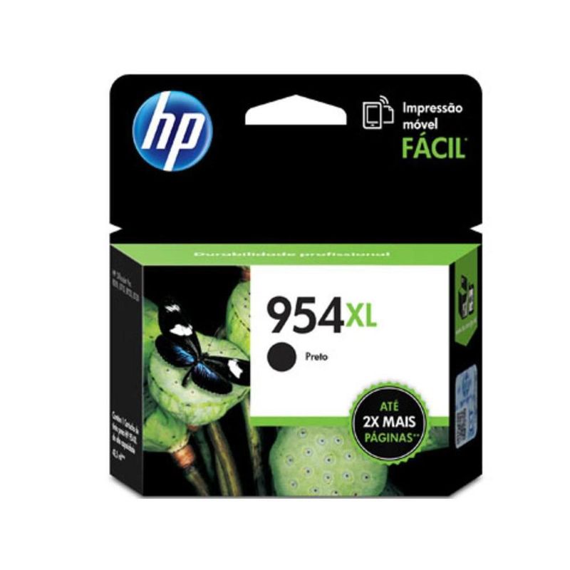 HP 954XL Black Ink Cartridge – Rendimiento 2000 páginas