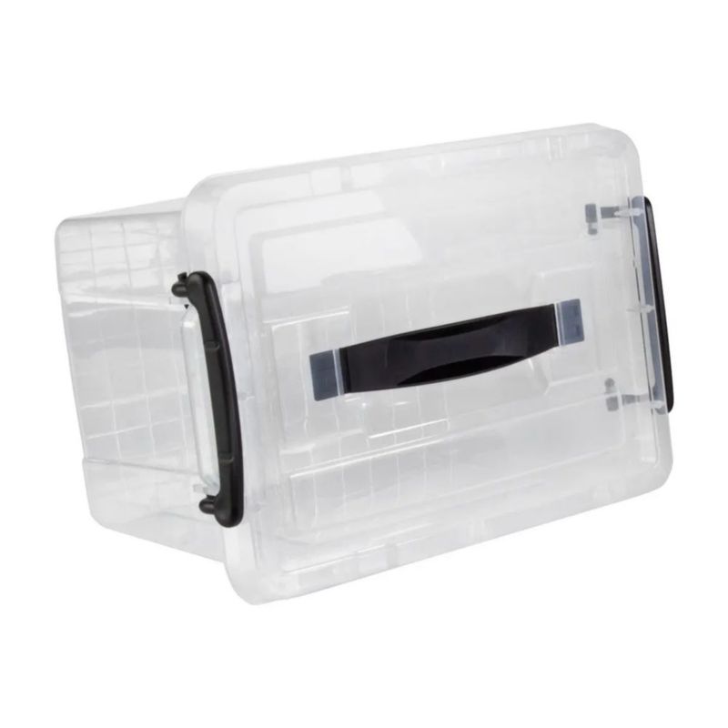 Cajas De Almacenamiento 6pz Transparentes 6 Litros Transparente Liso