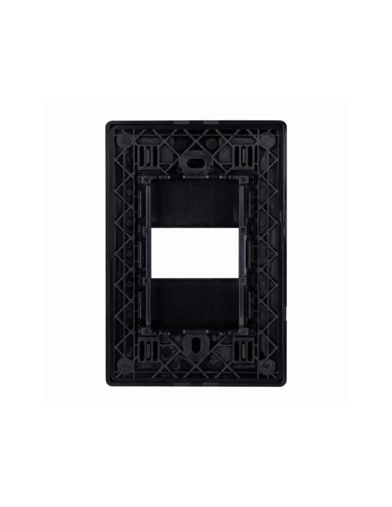 Estevez Placa 1 ventana Alpha Black Negro