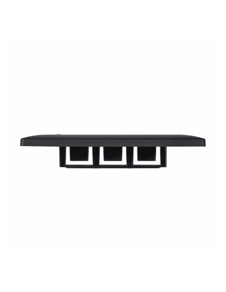 Estevez Placa 1 ventana Alpha Black Negro