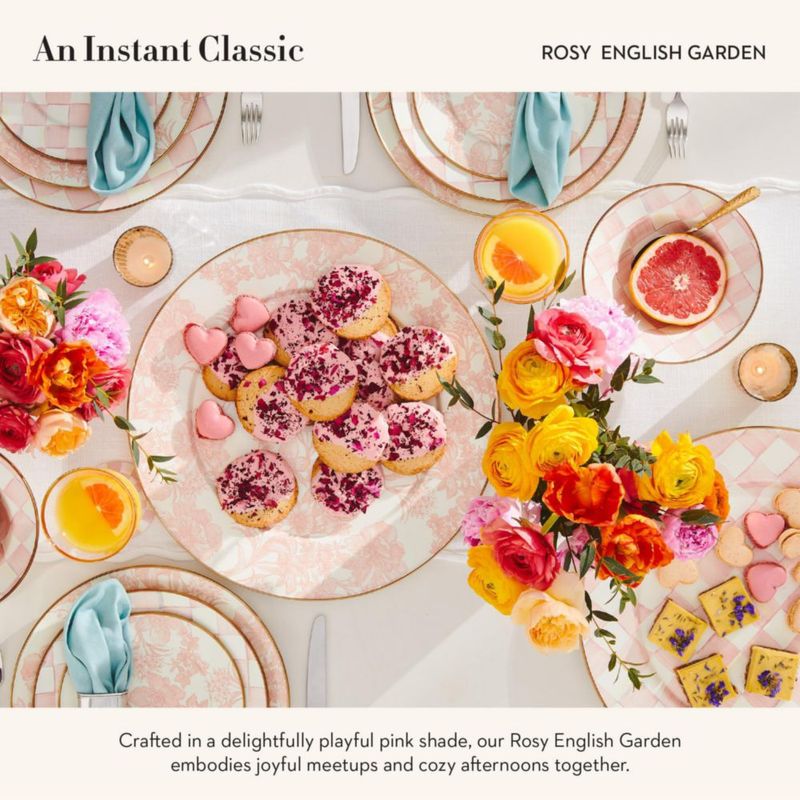 Bandeja de servir MACKENZIE-CHILDS 41 cm Rosy Garden
