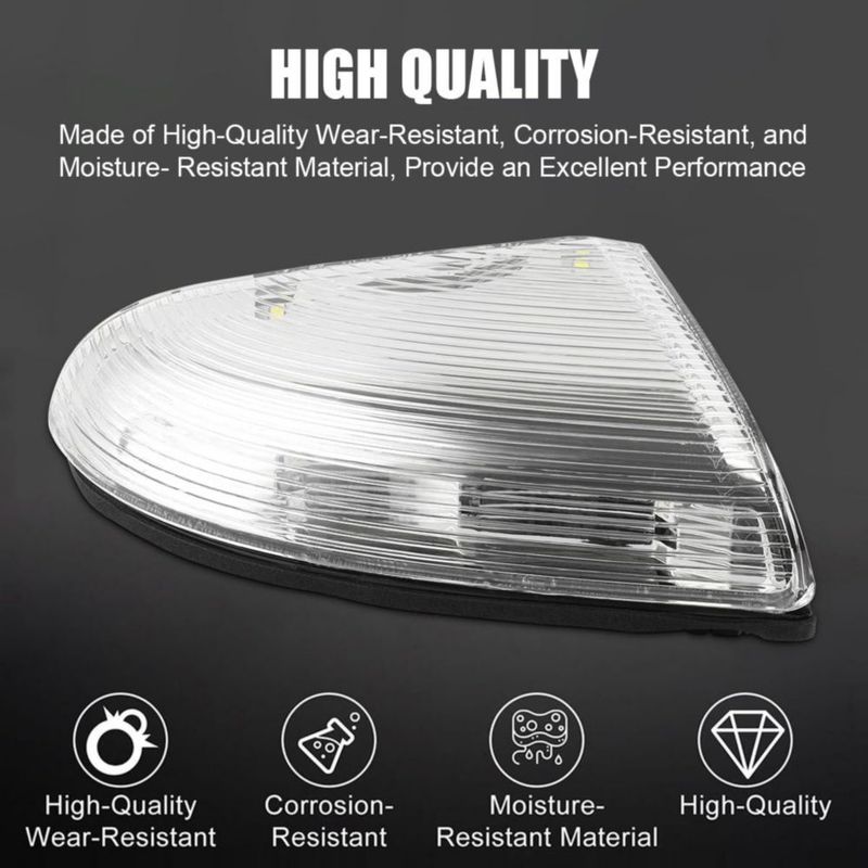 Señal de giro para espejo retrovisor fitfoyo Ram 1500 2009-2018