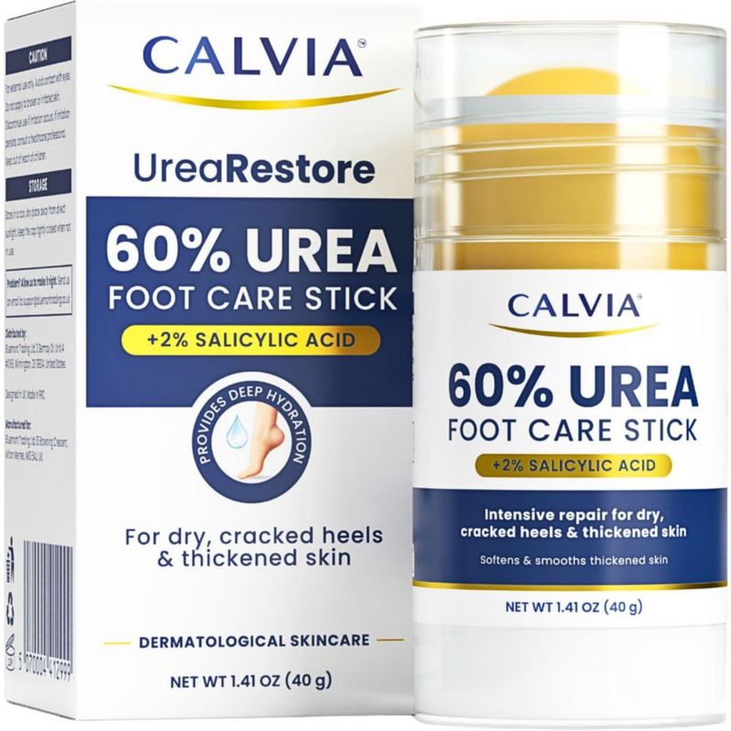 Barra de Cuidado para los Pies CALVIA 40 g Urea y Ácido Salicílico – Pack de 3