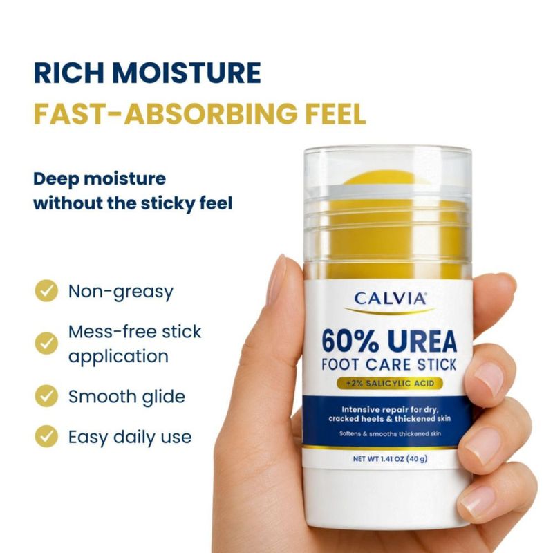 Barra de Cuidado para los Pies CALVIA 40 g Urea y Ácido Salicílico – Pack de 3