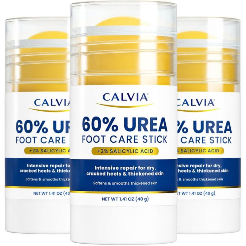 Barra de Cuidado para los Pies CALVIA 40 g Urea y Ácido Salicílico – Pack de 3