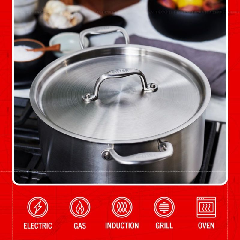 Cacerola Heritage Steel 8 L 5 Capas Acero Inoxidable