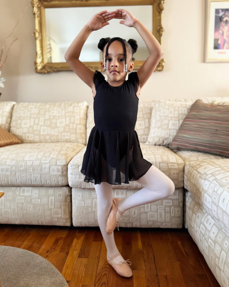 Zapatos de ballet Stelle 10MT de cuero con cordón ajustable