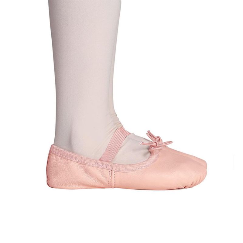 Zapatos de ballet Stelle 10MT de cuero con cordón ajustable