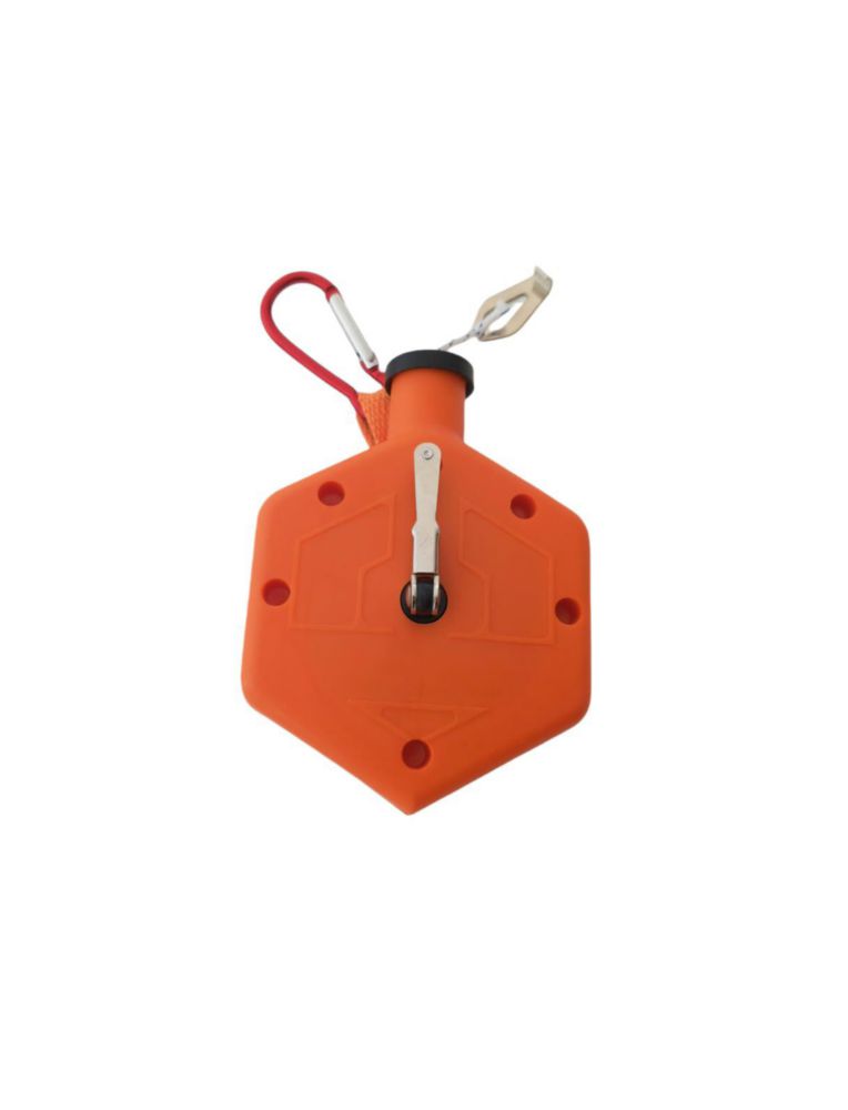Carrete de tiza Zeluga 30 m con mosquetón – 6 posiciones – Naranja