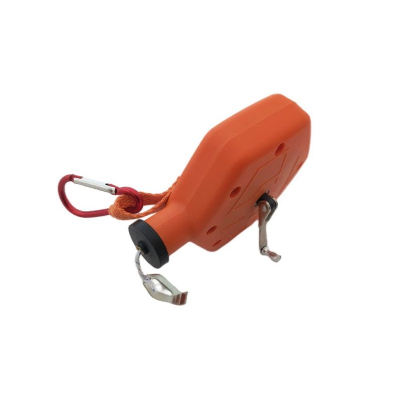 Carrete de tiza Zeluga 30 m con mosquetón – 6 posiciones – Naranja