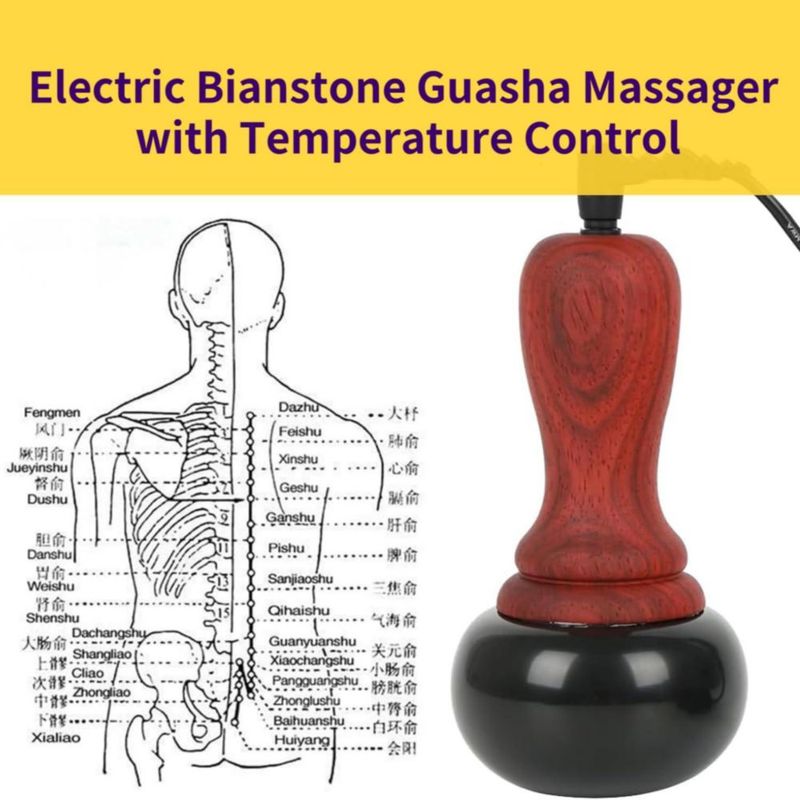 Masajeador eléctrico de piedras calientes WeiiTech con control de temperatura