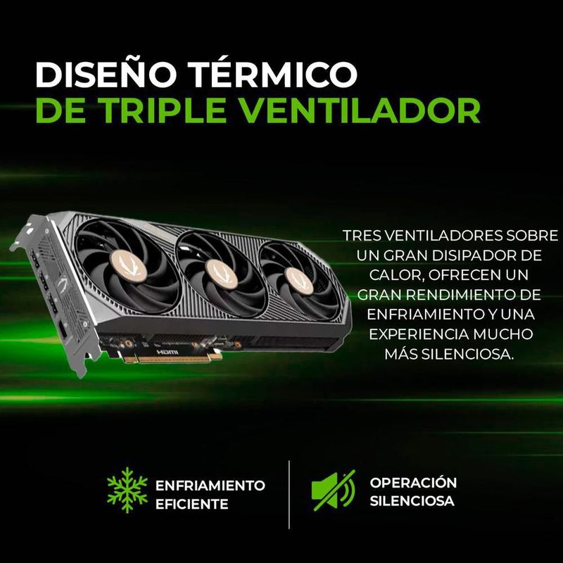 Tarjeta de video zotac rtx 5070 ti solid oc 16gb 1,406 tops