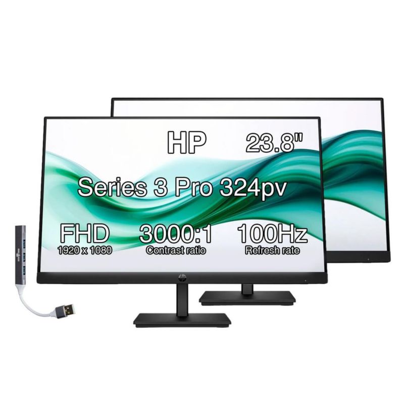 Monitor HP Serie 3 Pro 24" Full HD Antirreflejo (2 unidades)