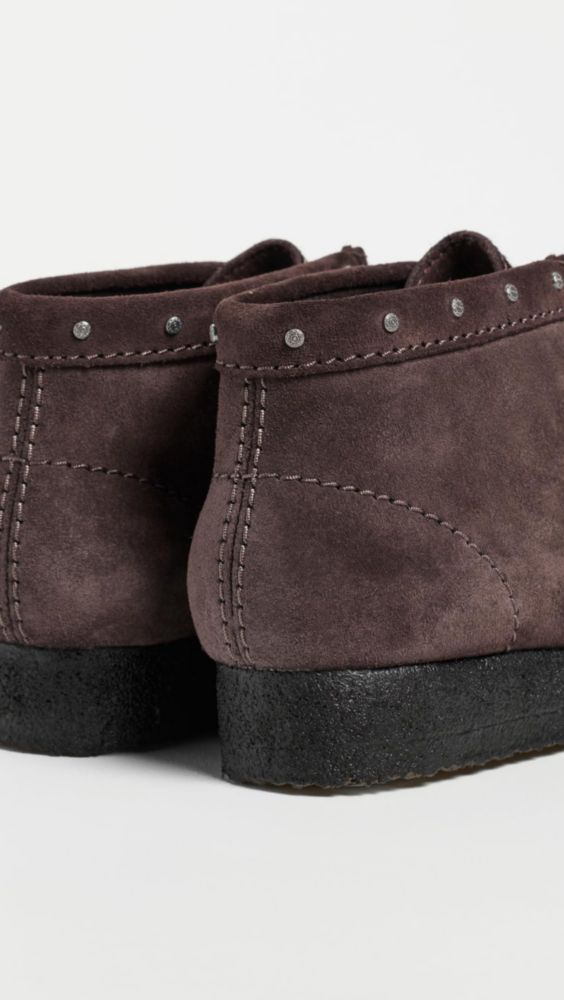 Bota Clarks Wallabee Negra de Gamuza Talla 5.5 Ancho Medio