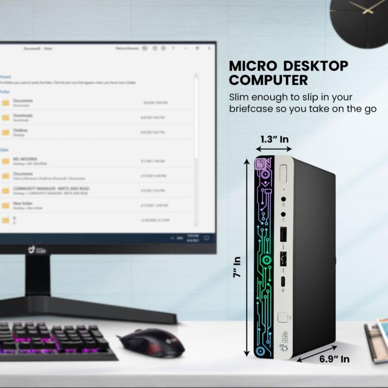 Mini PC BTO HP G4 i5 8ª Gen 32GB 1TB SSD Dual 24" FHD