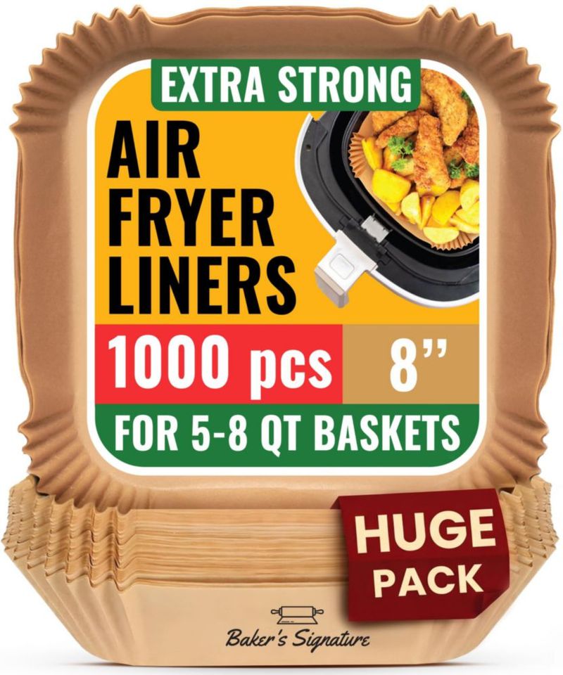 Forros para freidora de aire Baker's Signature 20 cm 1000 piezas