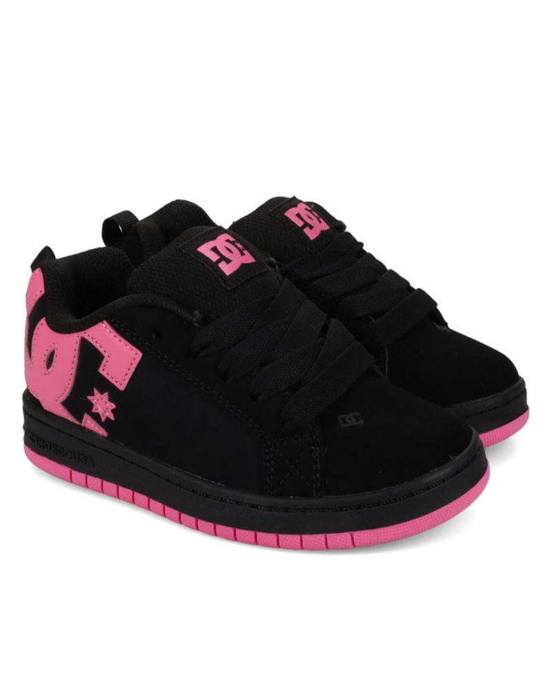 Zapatillas DC SHOES Court Graffik Negro/Rosa 3