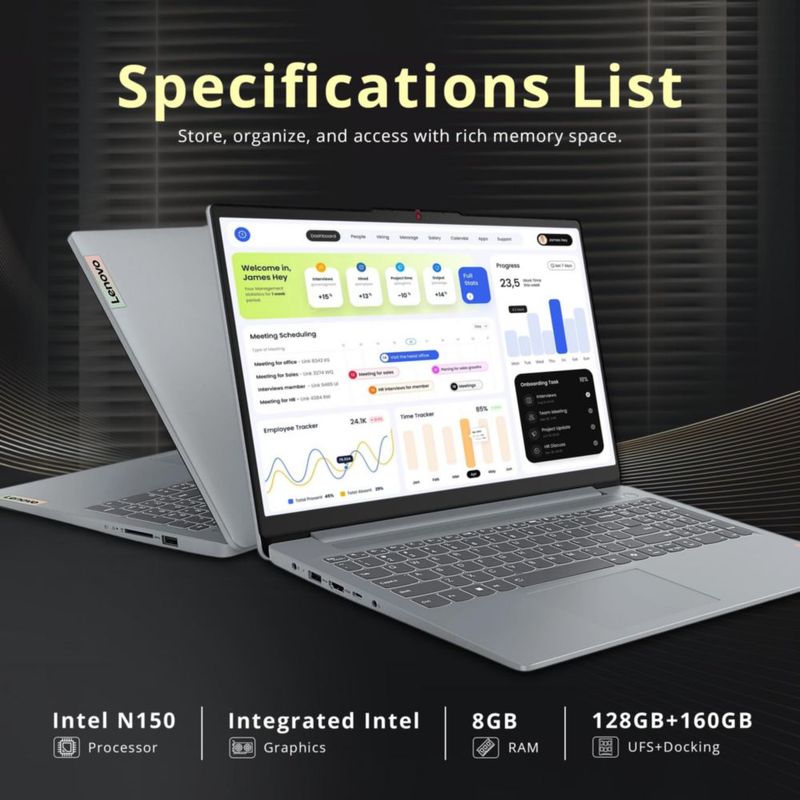 Portátil Lenovo IdeaPad Slim 3 156" 8 GB RAM 288 GB SSD Windows 11 Pro