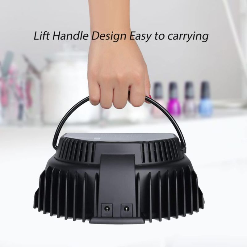 Lámpara de uñas LED MINI LOP 64W recargable e inalámbrica negra