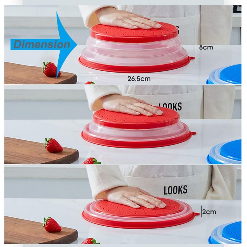 Tapa plegable de silicona para microondas Vishui 27 cm