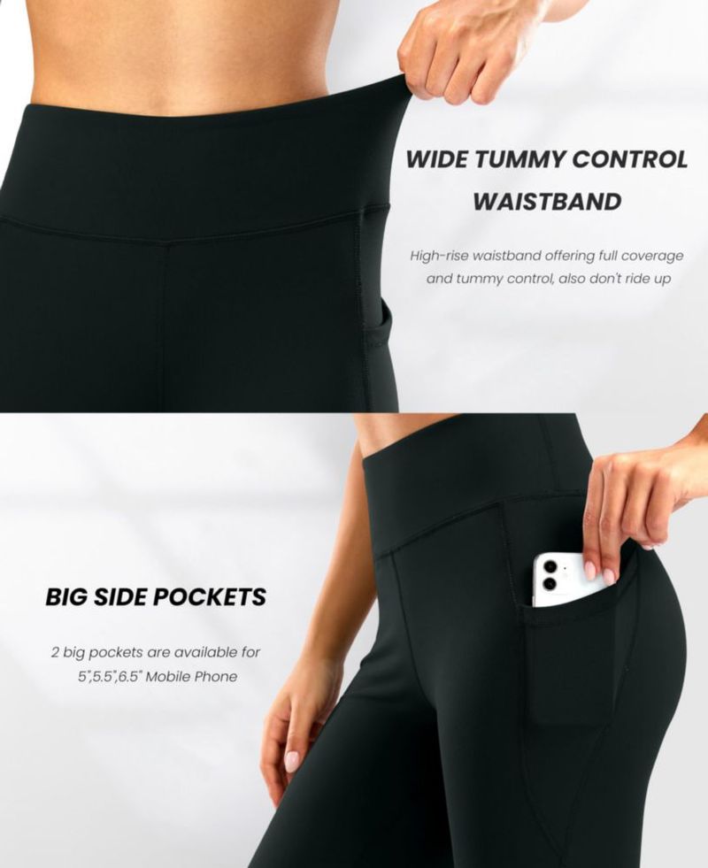 Pantalones de Yoga G Gradual con Entrepierna 71/76/81/86 cm y Bolsillos